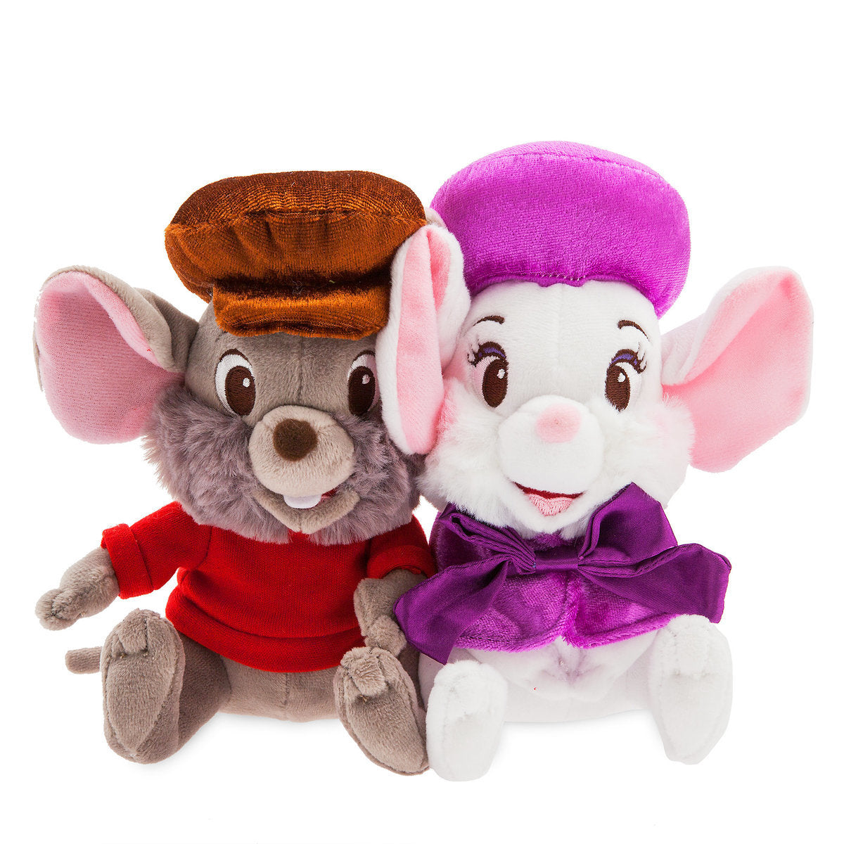 Disney Miss Bianca and Bernard Small Plush Set The Rescuers New with Tags