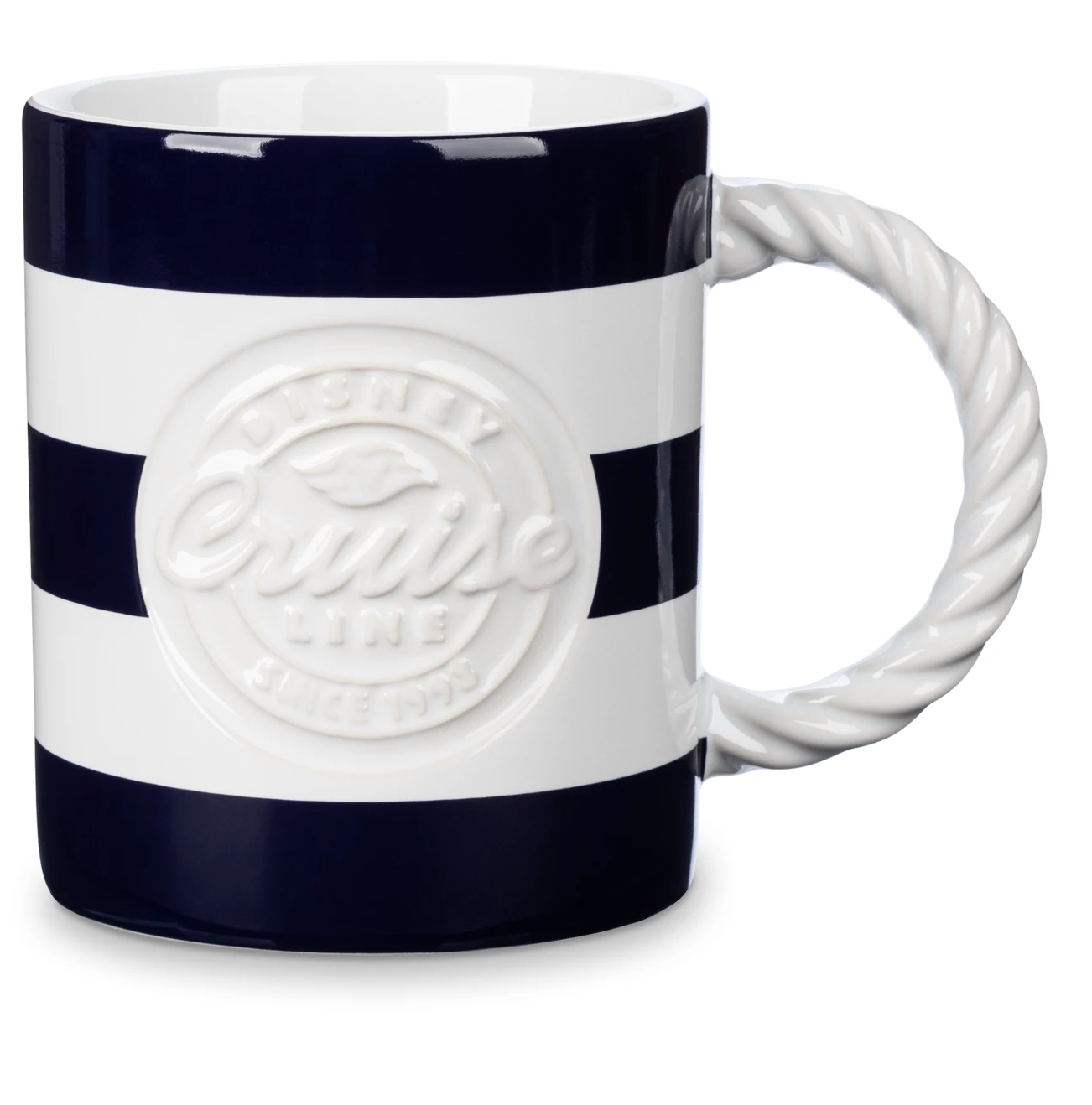 Disney Cruise Line Logo Nautical Rope Handle Coffee Mug New