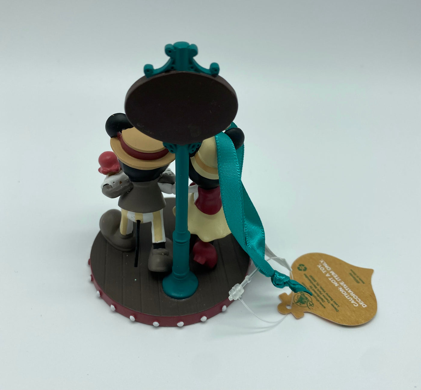 Disney Parks Boardwalk Mickey and Minnie Christmas Ornament New with Tag