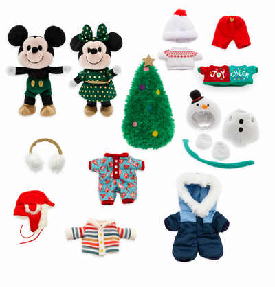 Disney NuiMOs Mickey Minnie Plush 12 Day Christmas Advent Calendar New with Box