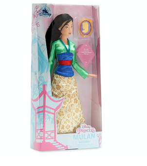 Disney Princess Mulan Classic Doll with Pendant New with Box