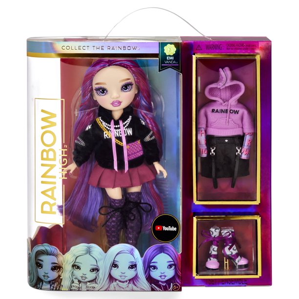 Rainbow High Emi Vanda Orchid Deep Purple Fashion Doll Youtube New with Box