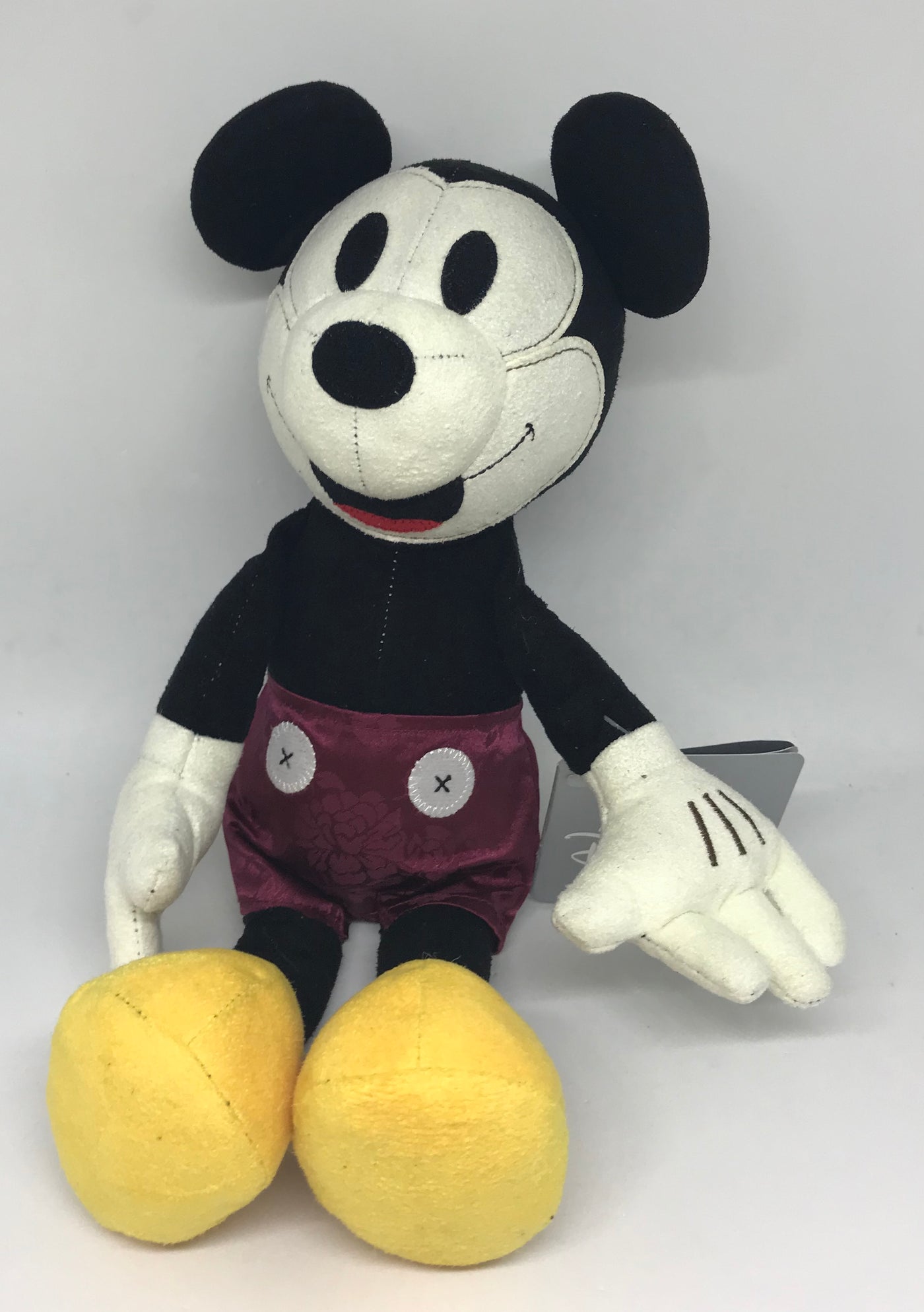 Disney Parks Mickey Mouse Crafted 11 inc Retro Plush New with Tags