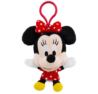 Disney Parks Minnie Mouse Big Face Plush Keychain New with Tags
