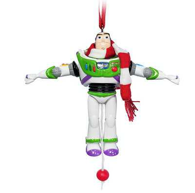 Disney Parks Toy Story Buzz Articulated Figural Christmas Ornament New with Tag