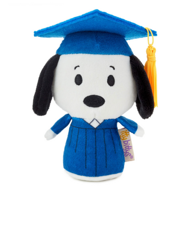 Hallmark Itty Bittys Peanuts Snoopy Graduation Plush New with Tag