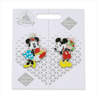 Disney Mickey and Minnie Couples Pin Set Keep One Share One New with Card
