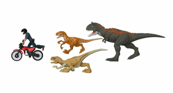 Jurassic World Dominion Legacy Owen Escape Pack with Motorcycle 3 Dinosaur New