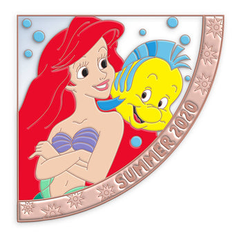 Disney Parks Ariel and Flounder Seasons Summer 2020 Limited Pin New with Card