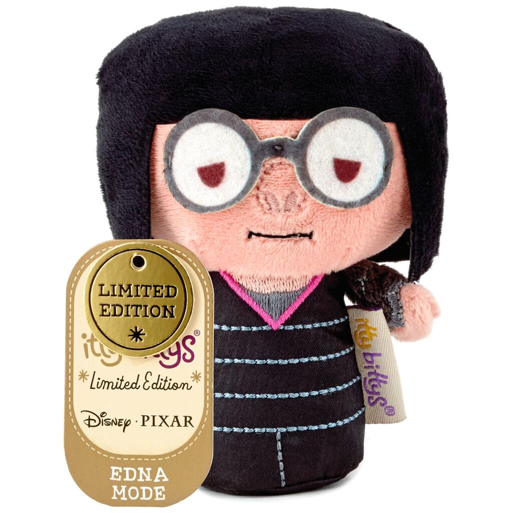 Hallmark The Incredibles Edna Mode Limited Itty Bittys Plush New with Tag
