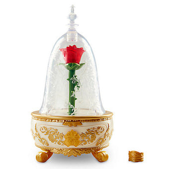 Disney Store Beauty & the Beast Enchanted Rose Jewelry Box Toy Live Auction New
