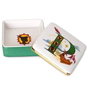 Disney Parks ABC Letters P is for Peter Pan's Flight Ceramic Trinket Box New