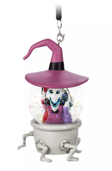 Disney Parks Nightmare Before Christmas Lock Shock Barrel Snowglobe Ornament New