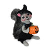 Annalee Dolls 2022 Halloween 6in Midnight Squirrel Plush New with Tag