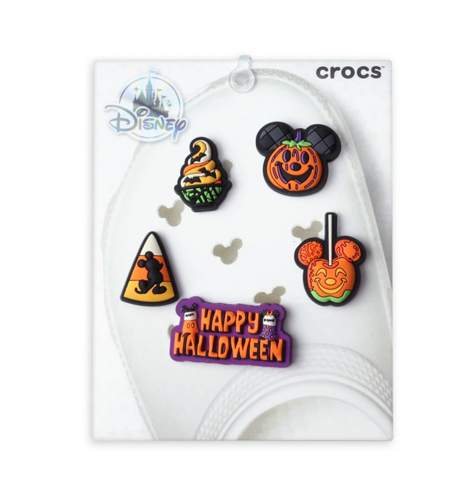 Disney Parks Halloween 2021 Crocs Jibbitz Charms Pack of 5 New with Card