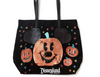 Disney Disneyland Halloween Mickey Pumpkin Sequin Tote New with Tags