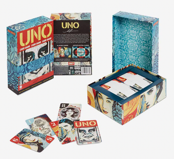 Mattel Creations UNO Artiste Shepard Fairey Card Game New with Box
