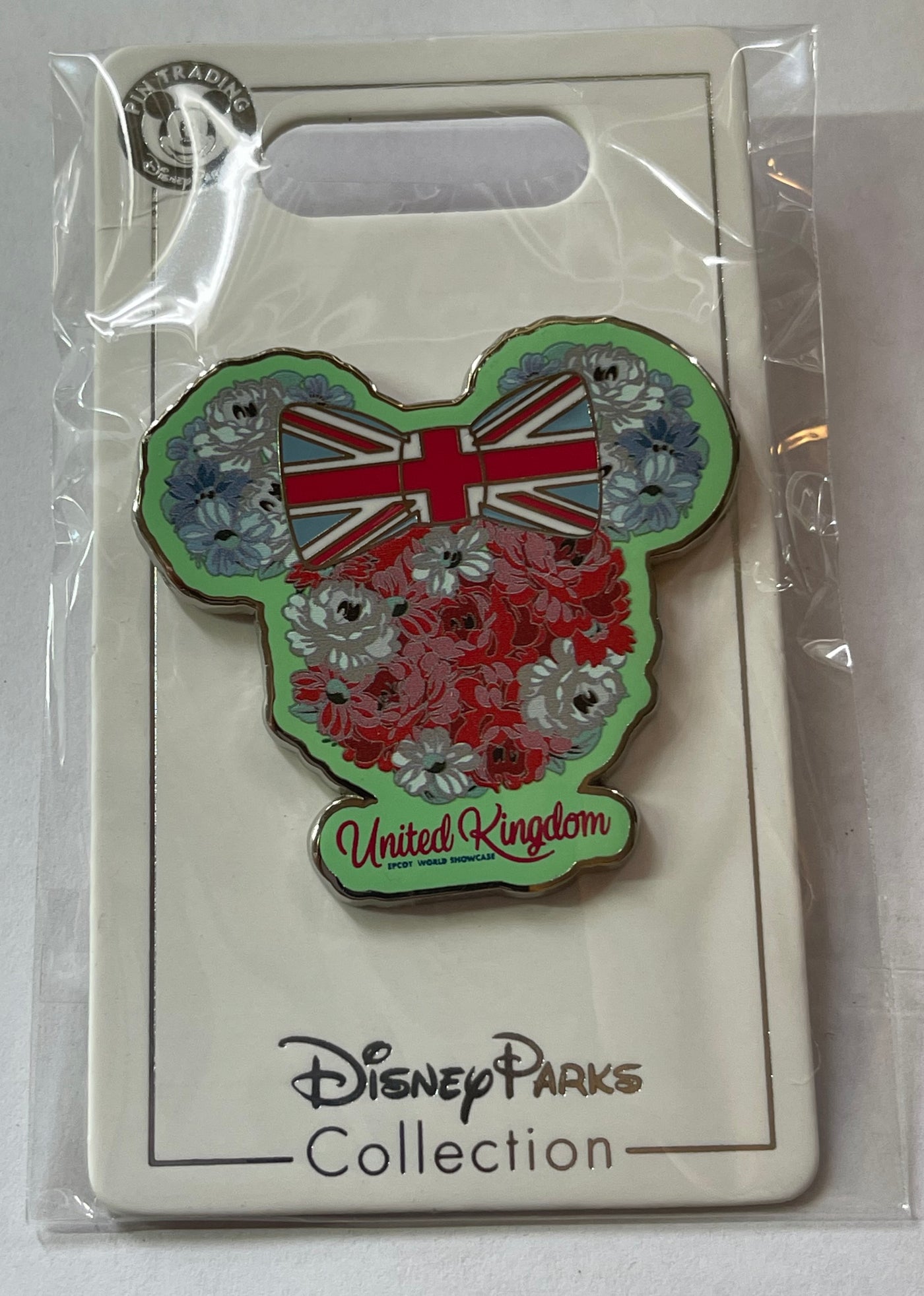Disney Parks Epcot World Showcase United Kingdom Minnie Icon Pin New with Card