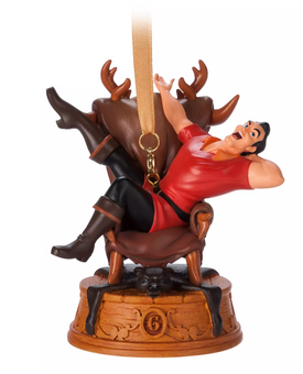 Disney Sketchbook Gaston Singing Living Magic Christmas Ornament New With Tag