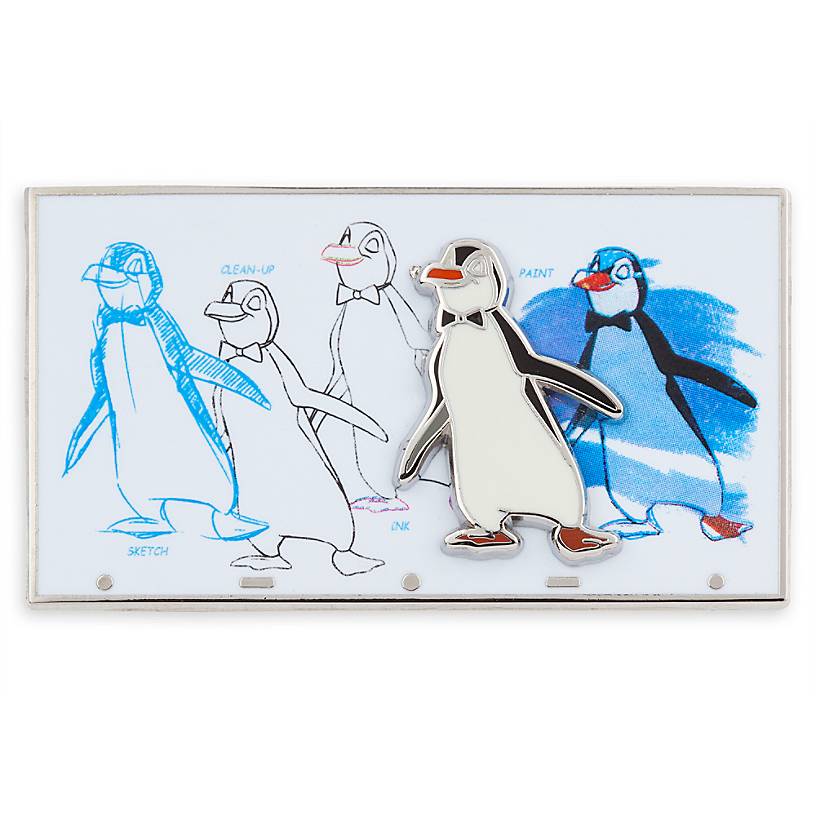 Disney Parks Ink & Paint Mary Poppins Penguin Waiters New with Card