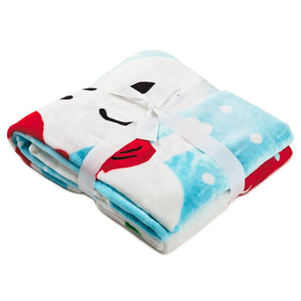 Hallmark Peanuts Snoopy Woodstock Ice Skating Holiday Throw Blanket 50x60 New