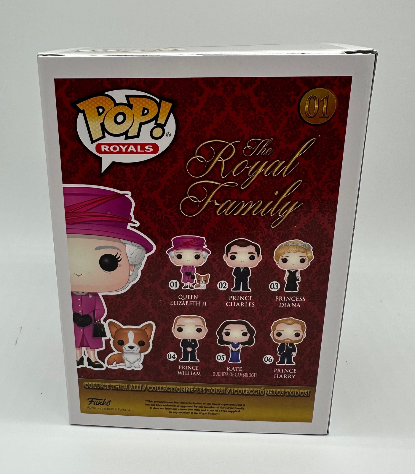 Funko POP! Royals Queen Elizabeth II with Corgi Dog Vinyl Figure New with Box