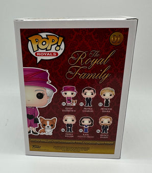 Funko POP! Royals Queen Elizabeth II with Corgi Dog Vinyl Figure New with Box