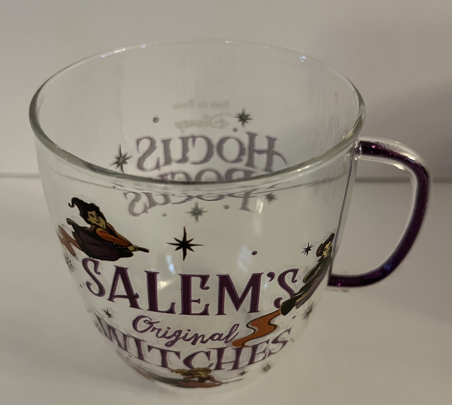 Disney Hocus Pocus Salem's Original Witches Halloween Glass Coffee Mug New