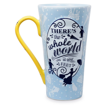 Disney Mary Poppins There's the Whole World at your Feet Latte Mug New
