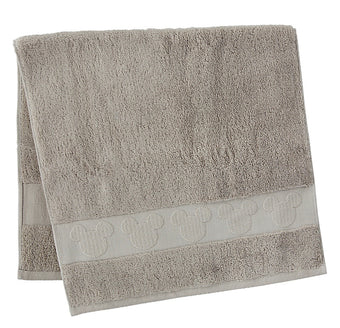 Disney Parks Mickey Icon Cotton Hand Towel Beige New With Tags