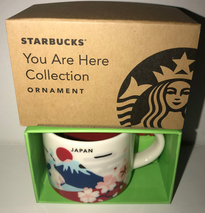 Starbucks Coffee You Are Here Japan Ceramic Mug Ornament New with Box