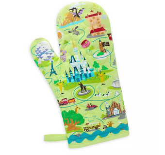 Disney Parks Walt Disney World Map Oven Mitt New with Tags