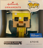 Hallmark 2021 Funko Pop Minecraft Steve Exclusive Christmas Ornament New W Box