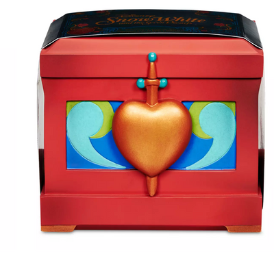 Disney Snow White Seven Dwarfs Poisoned Apple Christmas Ornament Heart Box New