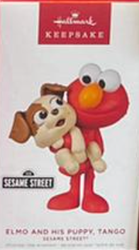 Hallmark 2022 Sesame Street Elmo and Puppy Tango Christmas Ornament New With Box