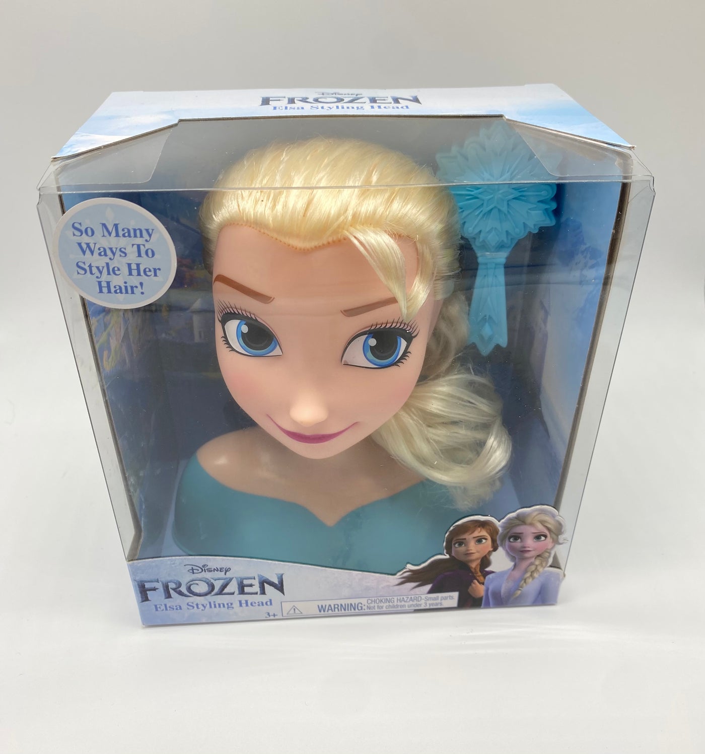 Disney Frozen Princess Elsa Mini Styling Head Toy with Brush New with Box