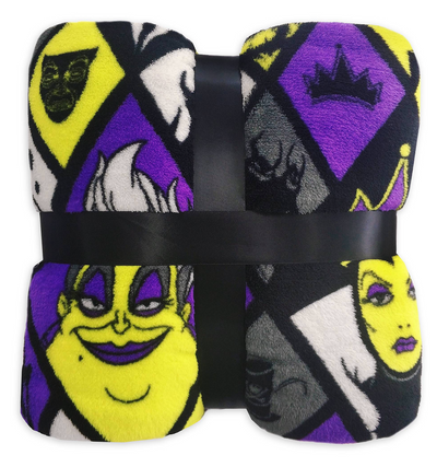 Disney Parks Villains Fleece Throw Blanket New with Tag