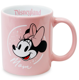 Disney Parks Disneyland Minnie Mom Pink Ceramic Coffee Mug New