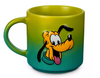 Disney Parks Goofy and Pluto Two Tones Green Ceramic Coffee Mug New With Tag