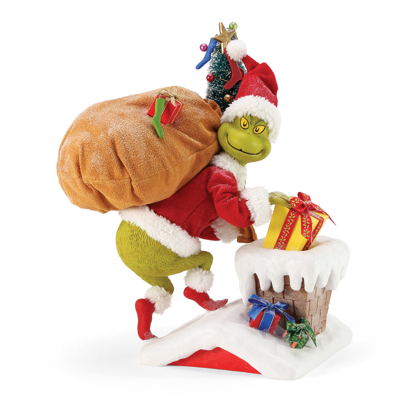 Department 56 Grinch Santa Ho, Ho, Ho! Christmas Figurine New with Box