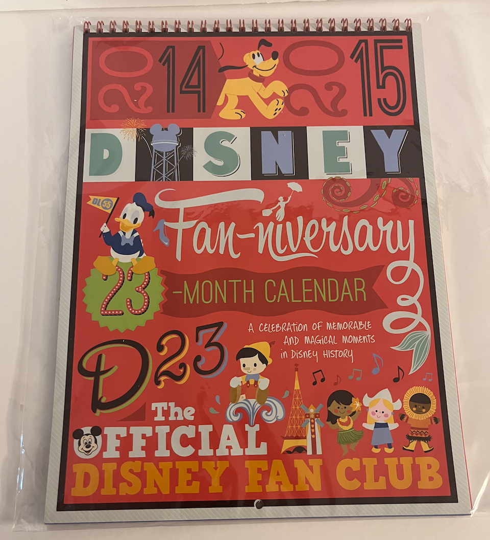 Disney D23 Exclusive Fanniversary 23 Months Calendar 2014-15 Official New Sealed