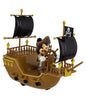 Disney Parks Pirates of the Caribbean Mickey Pullback Pirate Ship Toy New