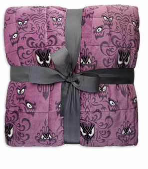 Disney Parks The Haunted Mansion Wallpaper Weighted Quilted Throw New with Tag