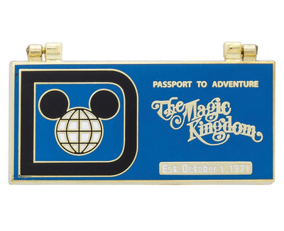 Disney Parks Magic Kingdom Ticket Book Pin New with Card