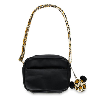 Disney Parks Animal Kingdom Mickey Icon Animal Print Crossbody Bag New with Tags