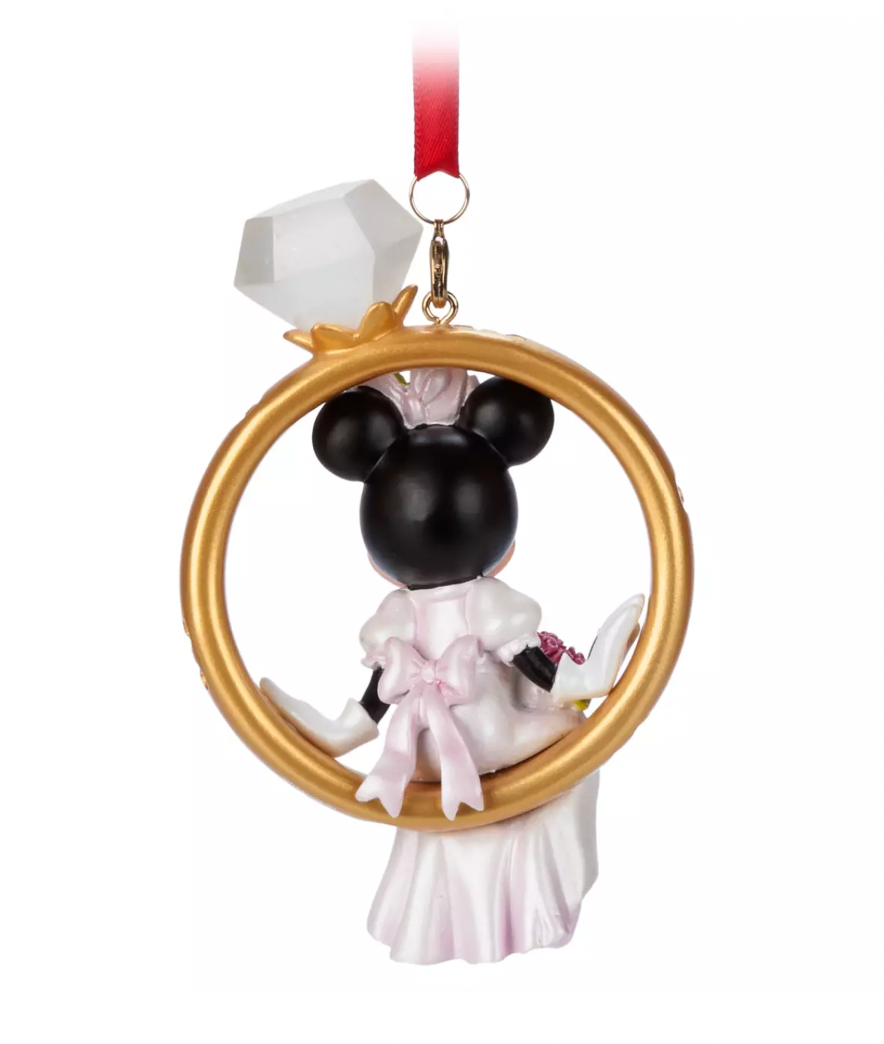 Disney Minnie Bride Wedding Ring Sketchbook Christmas Ornament New with Tag
