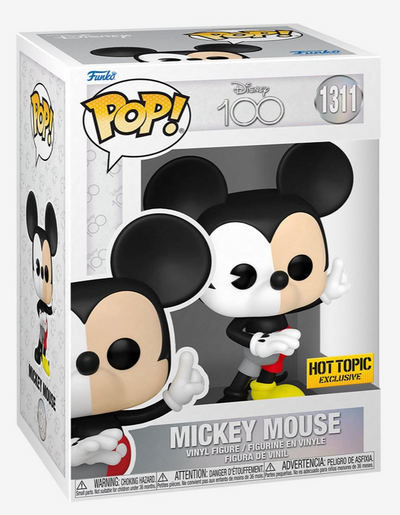 Funko Pop! Disney Mickey Mouse 100 Years Of Wonder Hot Topic Exclusive New Box