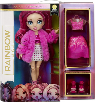 Rainbow High Stella Monroe Fashion Hot Pink Doll Toy New With Box