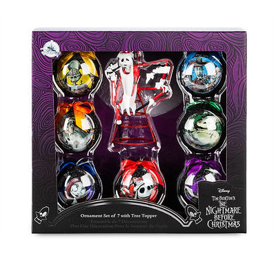 Disney The Nightmare Before Christmas Ornament Set and Tree Topper New with Box