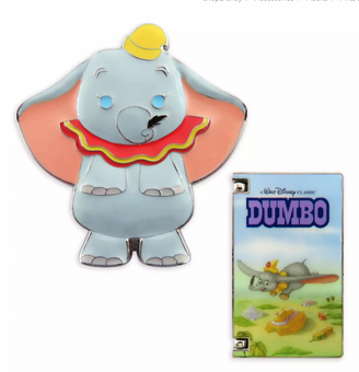 Disney Dumbo VHS Pin Set Pin Limited 80th Anniversary New